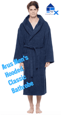 Arus Men's Hooded Classic Bathrobe