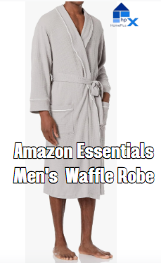 Amazon Essentials Men's Lightweight Waffle Robe