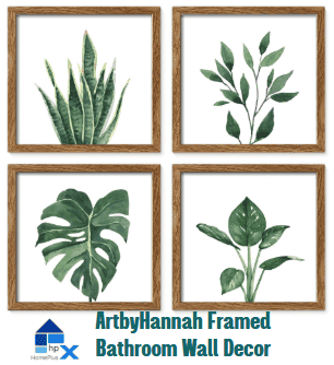 ArtbyHannah Framed Bathroom Wall Decor