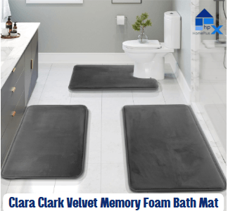 Clara Clark Velvet Memory Foam Bath Mat