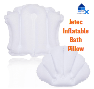 Jetec 2 Pcs White Inflatable Bath Pillow