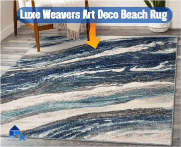 Luxe Weavers Art Deco Beach Rug for Living Room