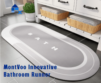 MontVoo Innovative Bathroom Runner Mat