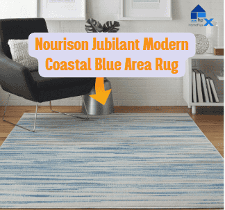 Nourison Jubilant Modern Coastal Blue Area Rug