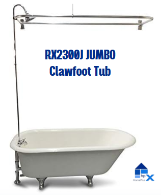 RX2300J JUMBO Clawfoot Tub