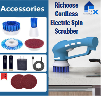 Richoose Cordless Electric Spin Scrubber