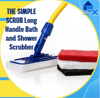 THE SIMPLE SCRUB Long Handle Bath and Shower Scrubber