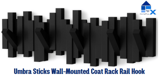 Umbra Sticks Wall-Mounted Coat Rack Rail Hook