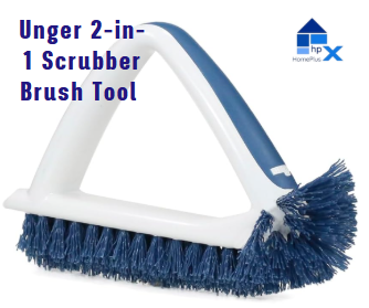 Unger 2-in-1 Scrubber Brush Tool