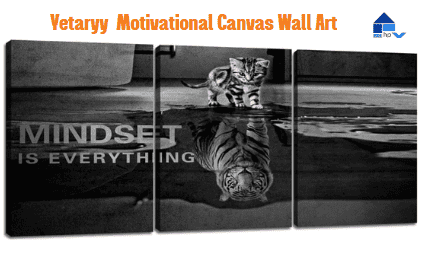 Yetaryy 3 Panels Motivational Canvas Wall Art