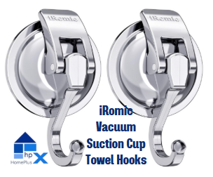 iRomic Heavy Duty Vacuum Suction Cup Towel Hooks